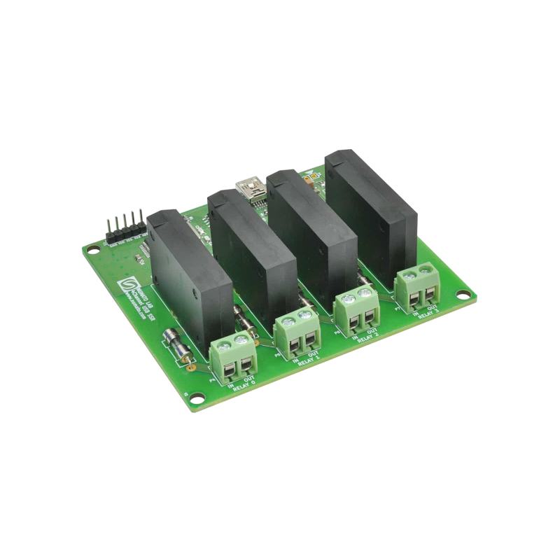 4 Channel USB Solid State Relay Module (NU-SSR40001-DC)